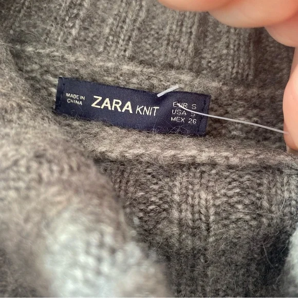 Zara Oversized Chunky Knit Sweater with Pockets - Picture 4 of 6